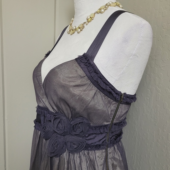 Anthropologie Moulinette Soeurs Rosette Tulle Dress Size 4 - Picture 3 of 16